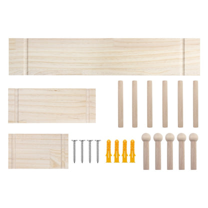 DREWNIANA TABLICA ORGANIZER, KOLOR JASNE DREWNO, 60X80 CM, MAX. 20 KG